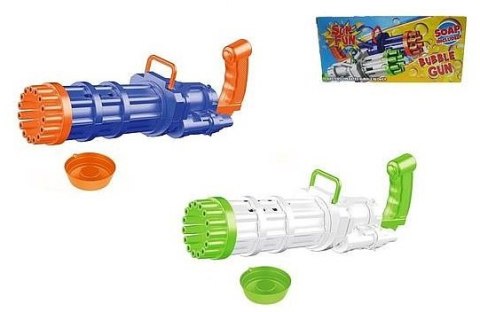 Pistolet na bańki Fun Gun 19cm na baterie z płynem 50ml Pistolet na bańki Fun Gun 19cm na baterie z płynem 50ml