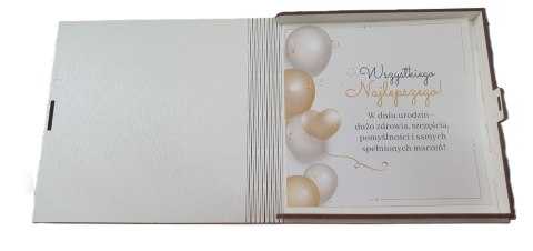 Pudełko na pieniądze 16 x 16cm kwadratowa 50-stka kolor WHISKY 3308-WY50 Pudełko na pieniądze 16 x 16cm kwadratowa 50-stka kolor WHISKY 3308-WY50
