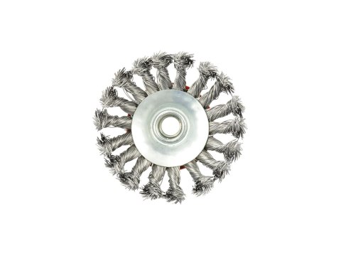 Szczotka druciana boczna pleciona 100mm M14 G00605 Szczotka druciana boczna pleciona 100mm M14 G00605