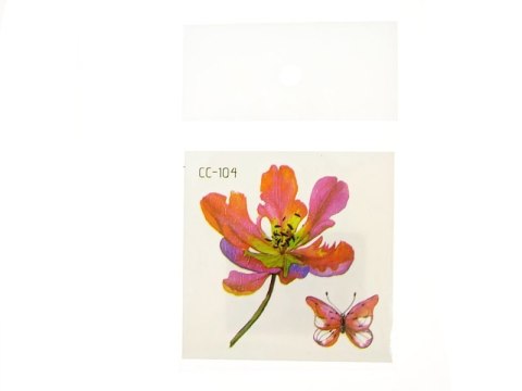 Zestaw tatuaży 6 x 6 cm KWIATY Zestaw tatuaży 6 x 6 cm KWIATY