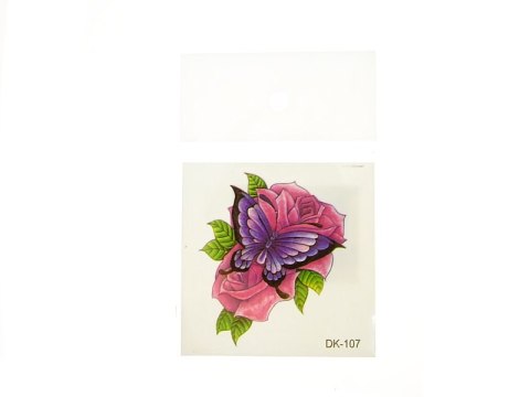 Zestaw tatuaży 6 x 6 cm KWIATY Zestaw tatuaży 6 x 6 cm KWIATY