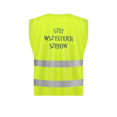 Kamizelka odblaskowa "SZEF WSZYSTKICH SZEFÓW" Kamizelka odblaskowa "SZEF WSZYSTKICH SZEFÓW"