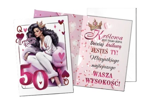 Karnet B6 Urodziny Królowej 50-tka 164 Karnet B6 Urodziny Królowej 50-tka 164