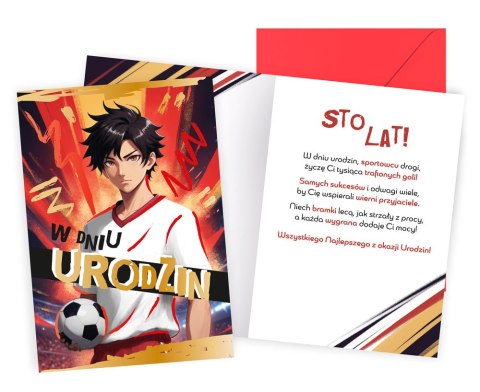 Karnet PR-559 Urodziny (anime, chłopięce, piłka nożna) PR-559 Karnet PR-559 Urodziny (anime, chłopięce, piłka nożna) PR-559