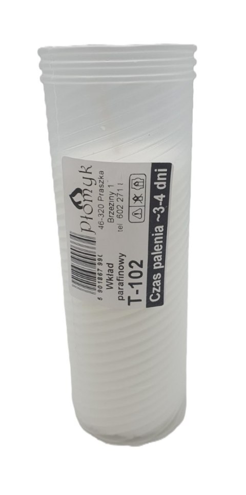 Wkład do zniczy PROMYK T-102 3-4dni Wkład do zniczy PROMYK T-102 3-4dni