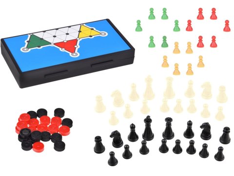 Zestaw gier 3w1 szachy warcaby chińczyk magnetyczne strategiczna GR0676 Zestaw gier 3w1 szachy warcaby chińczyk magnetyczne strategiczna GR0676
