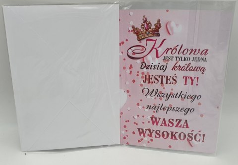 Karnet XL URODZINY KRÓLOWEJ 60 KXL-158 Karnet XL URODZINY KRÓLOWEJ 60 KXL-158