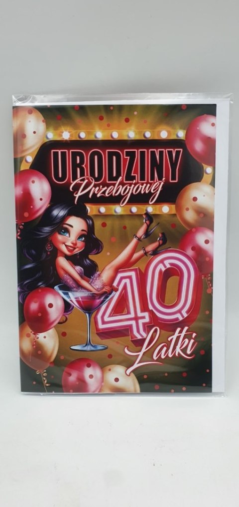 Karnet XL URODZINY PRZEBOJOWEJ 40-STKI KXL-196 Karnet XL URODZINY PRZEBOJOWEJ 40-STKI KXL-196
