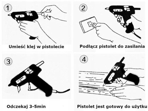 Klej do pistoletu na gorąco 11mm 300mm 36szt. 1kg 11301 Klej do pistoletu na gorąco 11mm 300mm 36szt. 1kg 11301