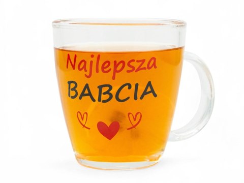 Kubek szklany 390 ml Babcia wie lepiej Kubek szklany 390 ml Babcia wie lepiej
