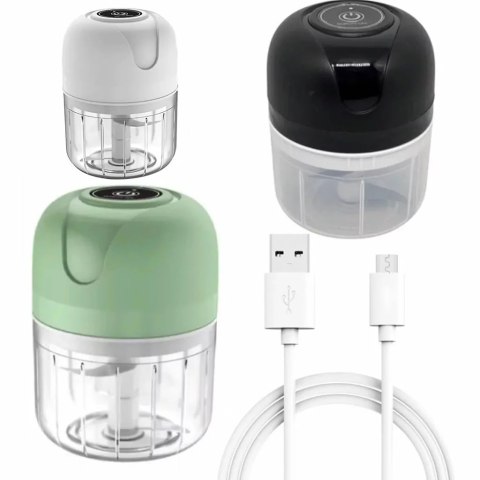 Elektryczny rozdrabniacz do czosnku siekacz do warzyw USB XJ5306