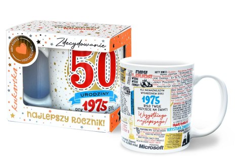 Kubek premium Urodziny 50 (cyfry, roczniki) Q 1024 Kubek premium Urodziny 50 (cyfry, roczniki) Q 1024