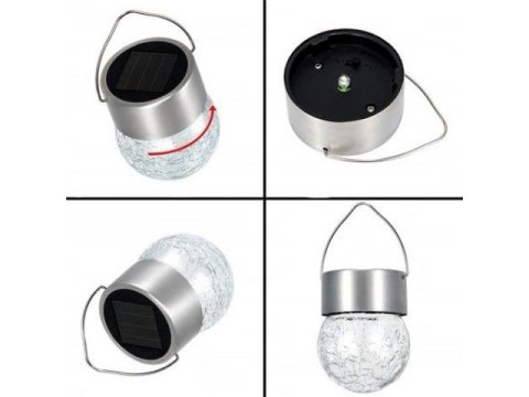 Lampa solarna ogrodowa led Crackle Ball sol2561123