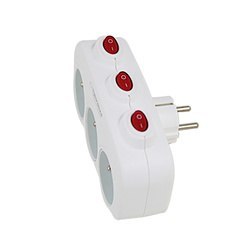Rozgałęźnik elektryczny z uziemieniem 3 gniazda ELK307W Rozgałęźnik elektryczny z uziemieniem 3 gniazda ELK307W