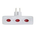 Rozgałęźnik elektryczny z uziemieniem 3 gniazda ELK307W