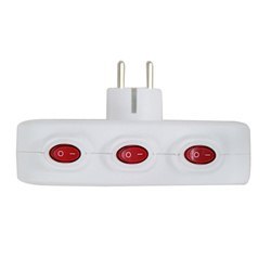 Rozgałęźnik elektryczny z uziemieniem 3 gniazda ELK307W Rozgałęźnik elektryczny z uziemieniem 3 gniazda ELK307W