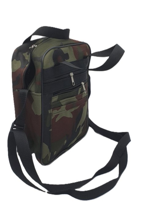 Torba męska 27 x 32cm z dwoma zamkami moro Torba męska 27 x 32cm z dwoma zamkami moro