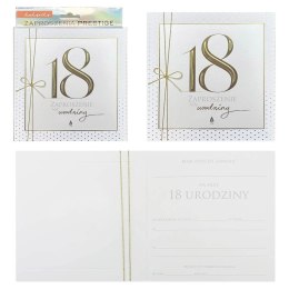Zaproszenie 5szt. Urodziny 18 (osiemnastka) ZP-039