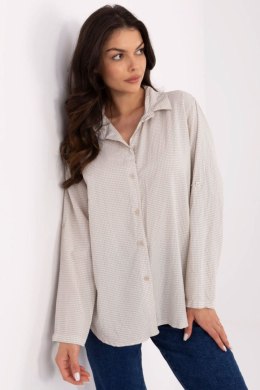 Koszula Damska Model MO-KS-1803.89 White/Beige - Italy Moda