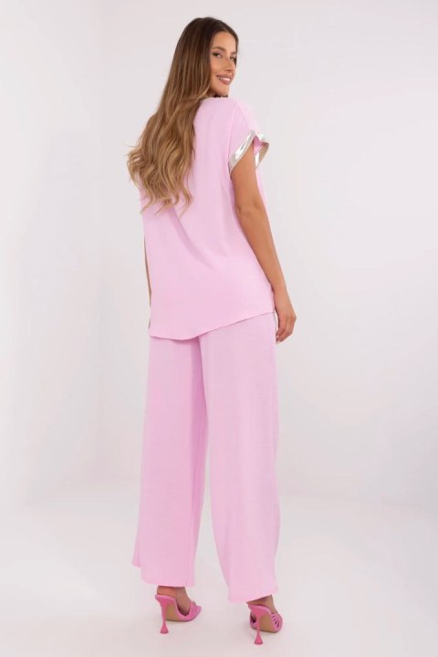 Spodnie Komplet Model DHJ-KMPL-9370.87 Light Pink - Italy Moda Spodnie Komplet Model DHJ-KMPL-9370.87 Light Pink - Italy Moda