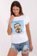 Tshirt Damski Model NM-TS-NG25282.20P White/Blue - NM
