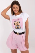 Tshirt Damski Model NM-TS-NG25282.20P White/Pink - NM