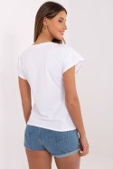 Tshirt Damski Model NM-TS-NG25282.20P White/ellow - NM