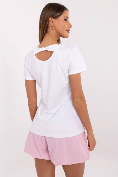 Tshirt Damski Model NM-TS-NG25285.74P White/Pink - NM Tshirt Damski Model NM-TS-NG25285.74P White/Pink - NM