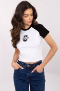 Tshirt Damski Model NM-TS-NG3772.82 White/Black - NM