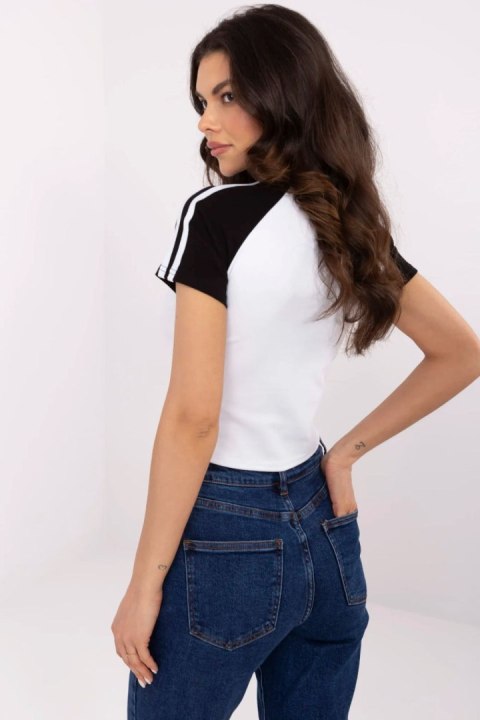 Tshirt Damski Model NM-TS-NG3772.82 White/Black - NM Tshirt Damski Model NM-TS-NG3772.82 White/Black - NM