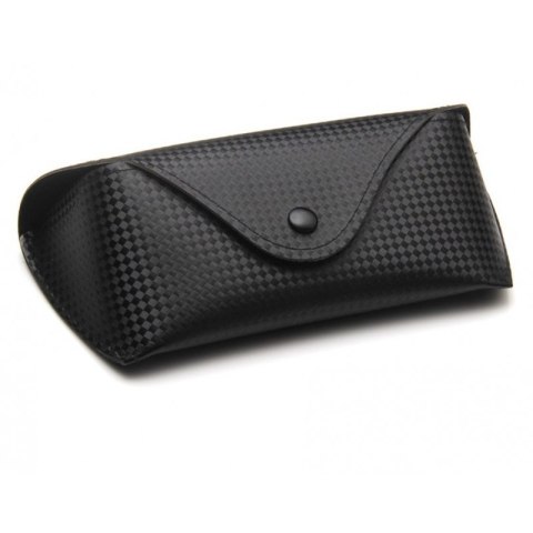 Etui eleganckie na okulary na zatrzask czerń karbon ET10 Etui eleganckie na okulary na zatrzask czerń karbon ET10