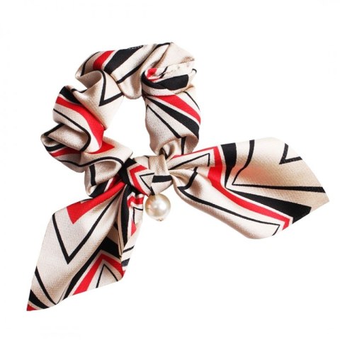 Gumka do włosów apaszka krótka z perełką PIN UP GUM70 Gumka do włosów apaszka krótka z perełką PIN UP GUM70