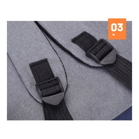 Plecak sportowy USB szary PL150WZ2 Plecak sportowy USB szary PL150WZ2
