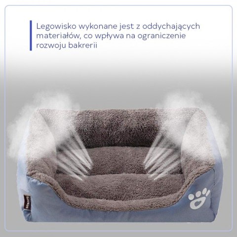 Legowisko dla psa Szarość Eleganckie L 65x50x16 cm KOT09 Legowisko dla psa Szarość Eleganckie L 65x50x16 cm KOT09