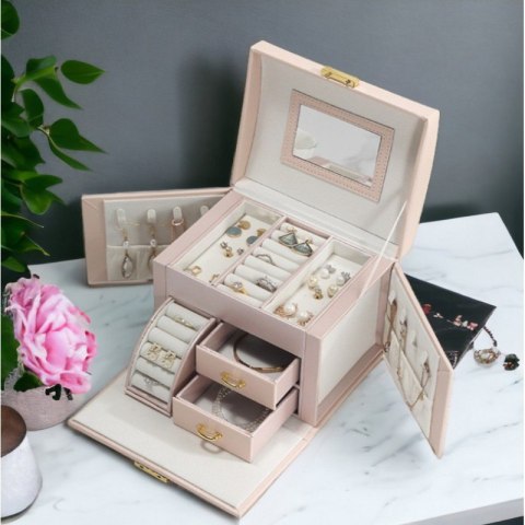 Szkatułka na biżuterię kuferek etui organizer PD120PR Szkatułka na biżuterię kuferek etui organizer PD120PR