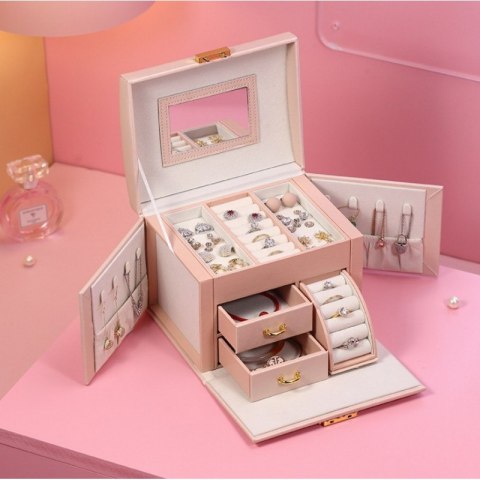 Szkatułka na biżuterię kuferek etui organizer PD120PR Szkatułka na biżuterię kuferek etui organizer PD120PR