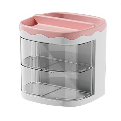Szkatułka organizer różowy z szufladkami CB30R Szkatułka organizer różowy z szufladkami CB30R