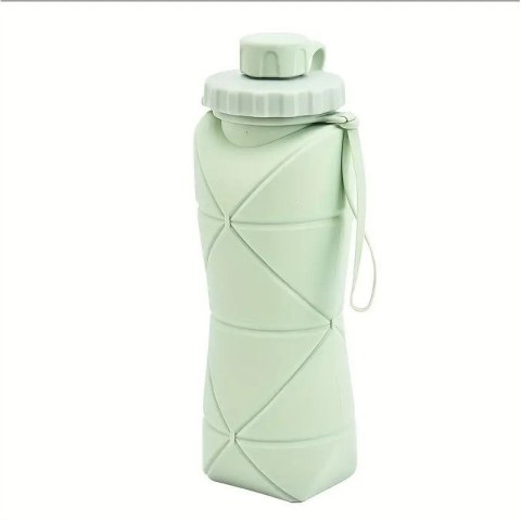 BUTELKA NA WODĘ BIDON mały składany silikonowy 600ml BD11ZIE BUTELKA NA WODĘ BIDON mały składany silikonowy 600ml BD11ZIE