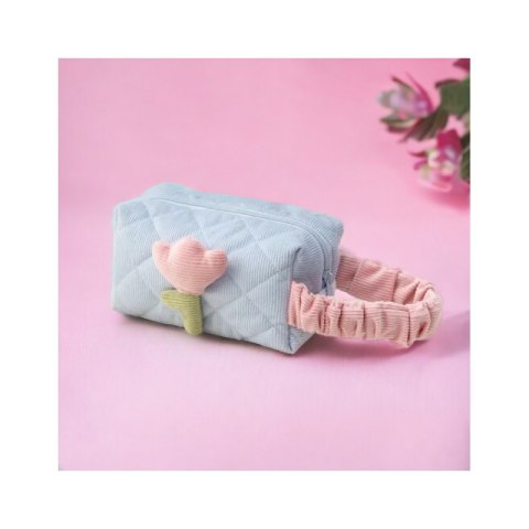 Kosmetyczka z motywem tulipana, pikowana podłużna KS101WZ2 Kosmetyczka z motywem tulipana, pikowana podłużna KS101WZ2