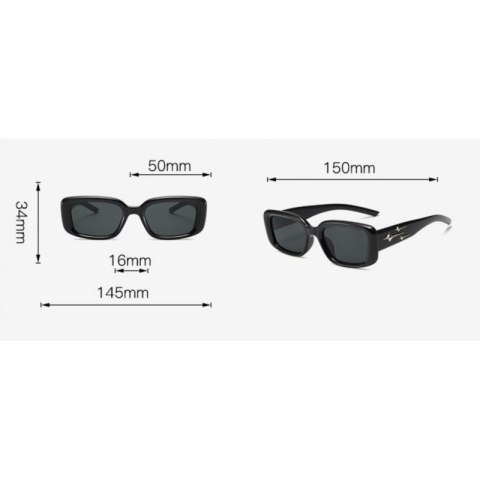 Okulary przeciwsłoneczne SILVER BLACK OK376 Okulary przeciwsłoneczne SILVER BLACK OK376