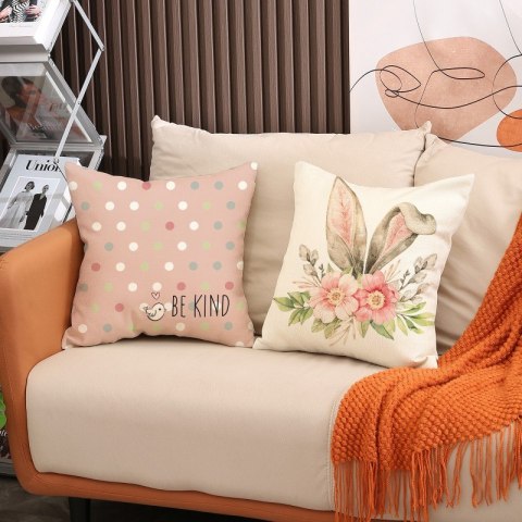 Poszewka na poduszkę 45 x 45 cm motyw wiosenny BOHO POD129 Poszewka na poduszkę 45 x 45 cm motyw wiosenny BOHO POD129