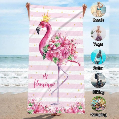 Ręcznik plażowy prostokątny FLAMIG Z KORONĄ 150x70 REC54WZ12 Ręcznik plażowy prostokątny FLAMIG Z KORONĄ 150x70 REC54WZ12