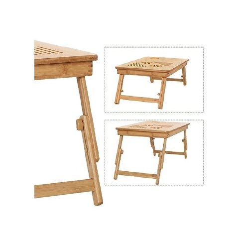 Składany stolik pod laptop bambusowy stabilny tablet STL11 Składany stolik pod laptop bambusowy stabilny tablet STL11