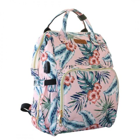 Torba, organizer do wózka plecak dla mamy Różowy 42x26x19cm PL152R Torba, organizer do wózka plecak dla mamy Różowy 42x26x19cm PL152R