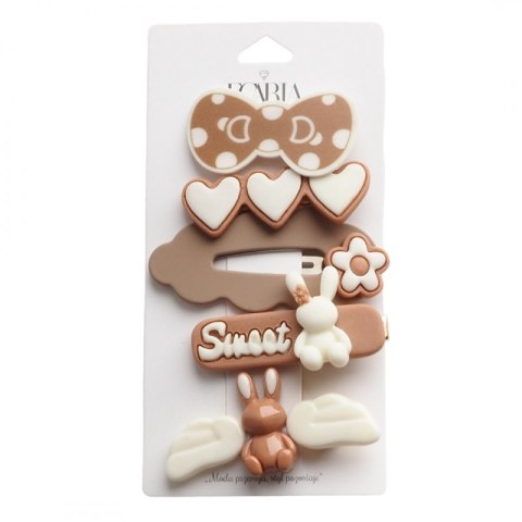 Zestaw 5 sztuk spinek 5w1 wsuwek do włosów sweet KRÓLICZKI SP279 Zestaw 5 sztuk spinek 5w1 wsuwek do włosów sweet KRÓLICZKI SP279