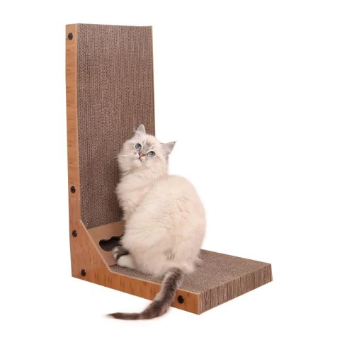 Drapak dla kota tekturowy z zabawką piłką XL 40x26x60cm KOT11 Drapak dla kota tekturowy z zabawką piłką XL 40x26x60cm KOT11