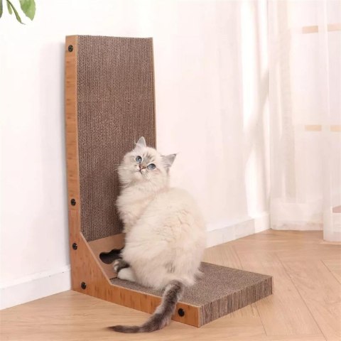 Drapak dla kota tekturowy z zabawką piłką XL 40x26x60cm KOT11 Drapak dla kota tekturowy z zabawką piłką XL 40x26x60cm KOT11