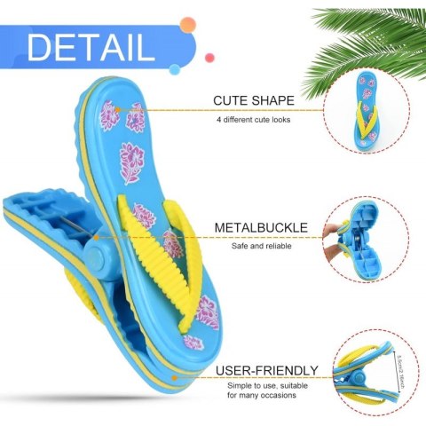 Klamra do trzymania ręczników Spinka 11,5 cm na plaże KLAPKI KLP07 2 szt Klamra do trzymania ręczników Spinka 11,5 cm na plaże KLAPKI KLP07 2 szt