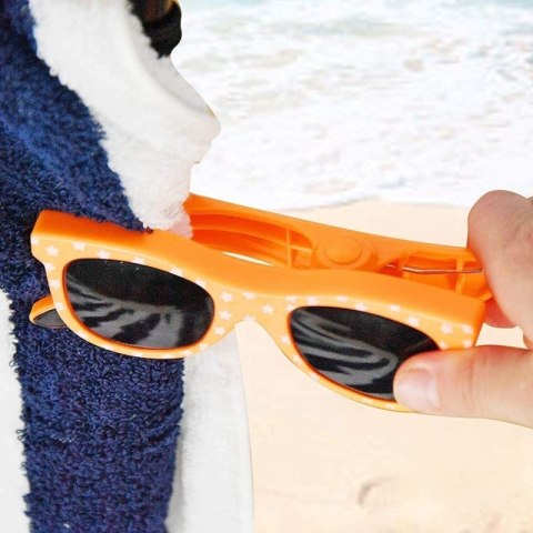 Klamra do trzymania ręczników Spinka 12 cm na plaże OKULARY KLP08 2 szt Klamra do trzymania ręczników Spinka 12 cm na plaże OKULARY KLP08 2 szt