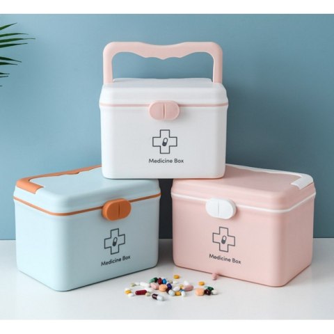 Organizer, kasetka, szkatułka na leki Różowa CB28R Organizer, kasetka, szkatułka na leki Różowa CB28R